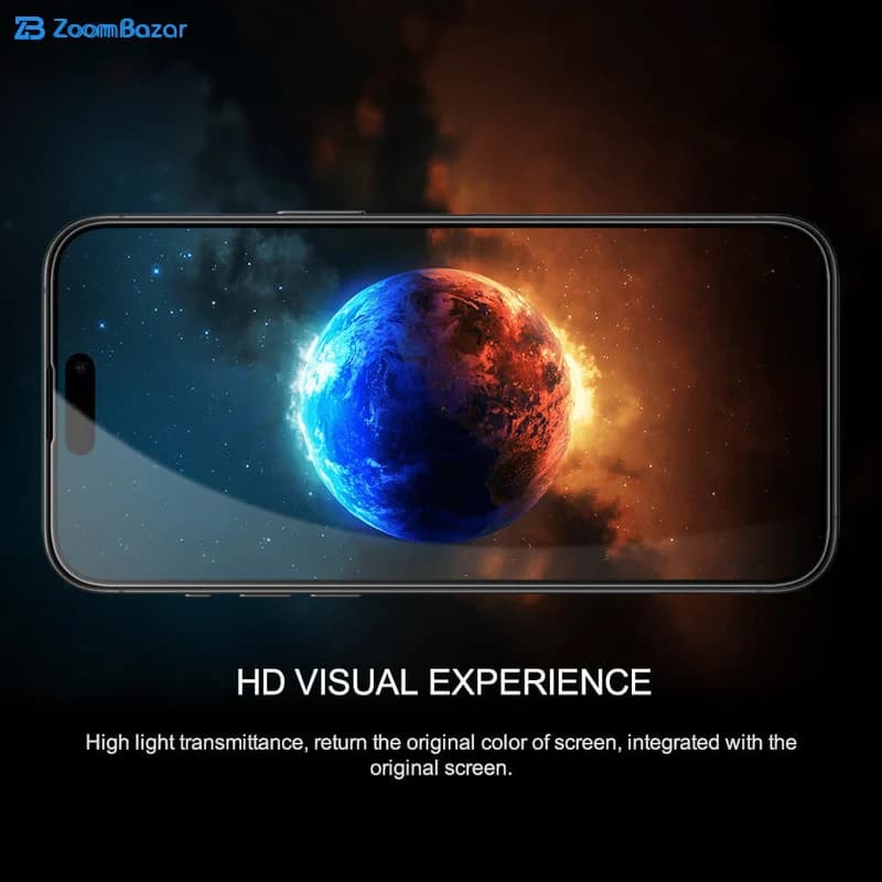 گلس بوف پرو مدل Crystal Pro مناسب برای گوشی موبایل اپل iPhone 15 Pro Max — تصویر ۵
