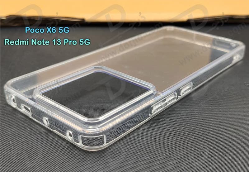 کریستال کاور تمام شفاف Xiaomi Redmi Note 13 Pro 5G — تصویر ۷