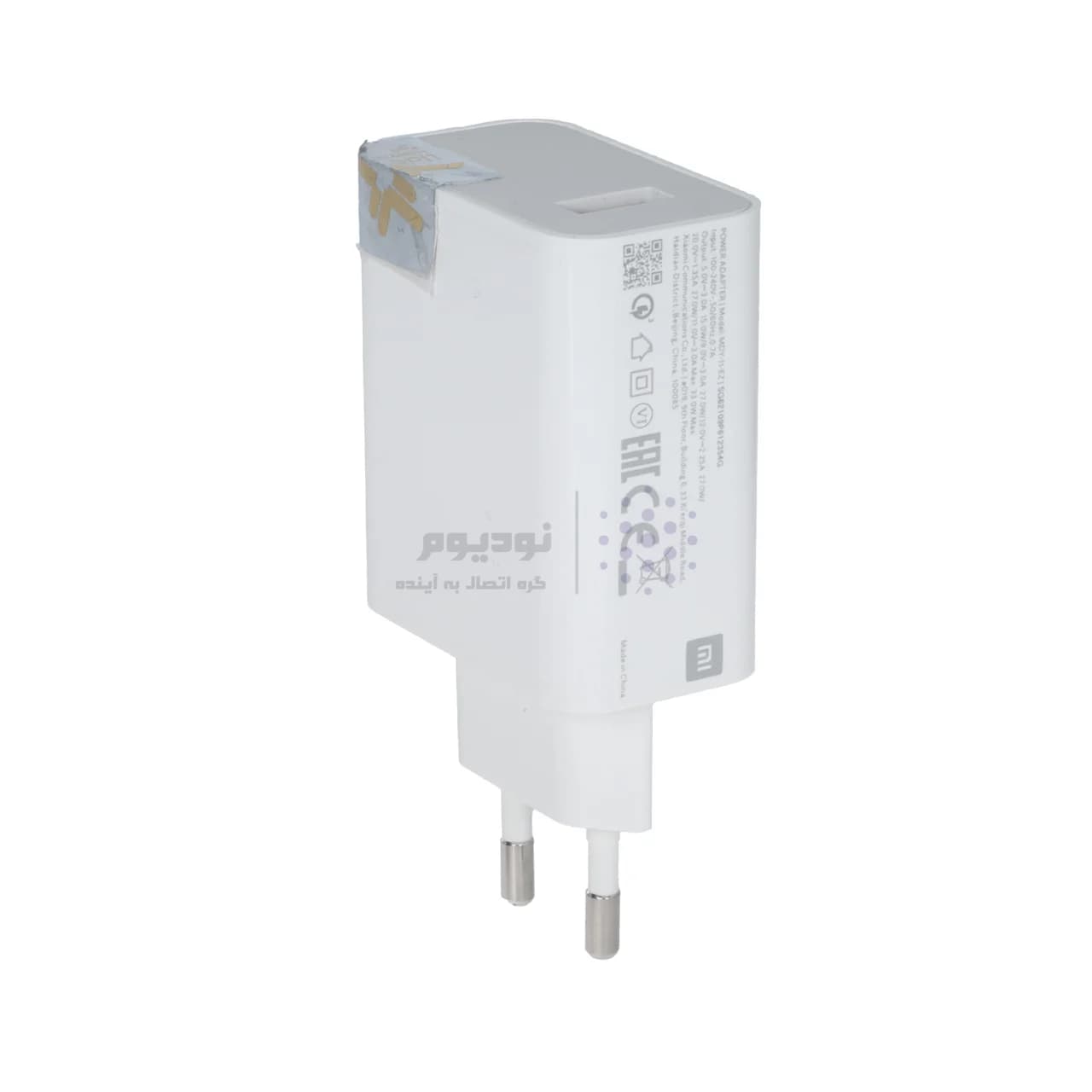 شارژر دیواری فست دو پین تک پورت Xiaomi مدل MDY-11-EZ – سفید – LY (گارانتی 6 ماهه شرکتی) — تصویر ۳