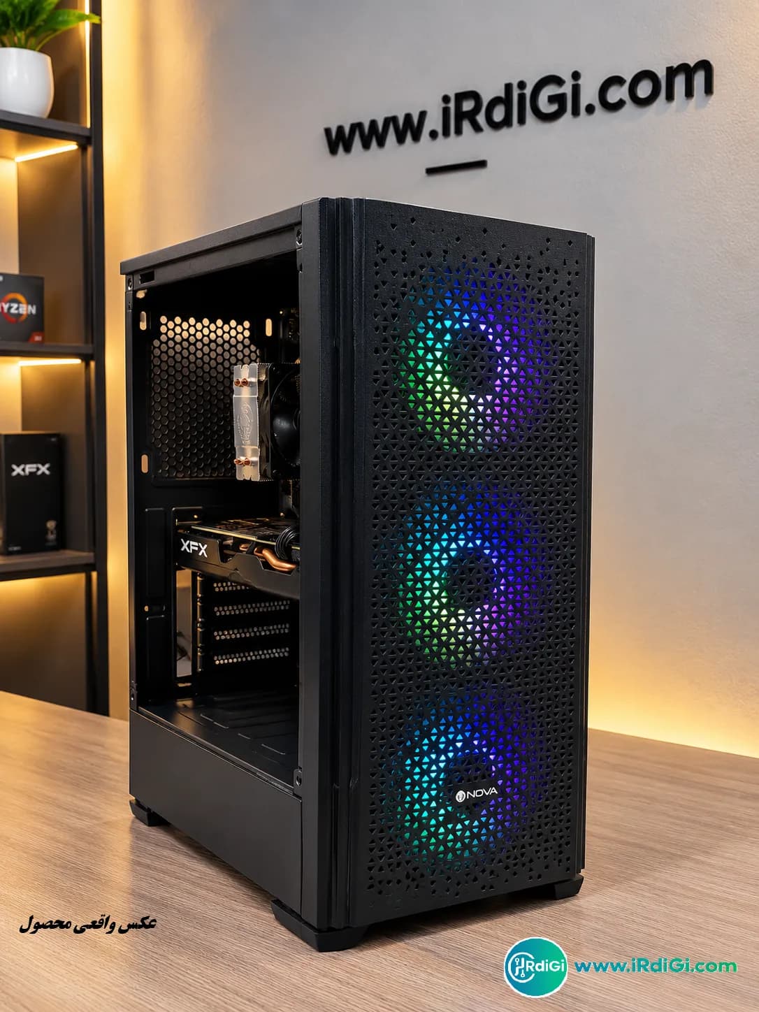 کیس گیمینگ i5 نسل ۱۰ با کارت گرافیک RX 580 و رم ۱۶ گیگابایت