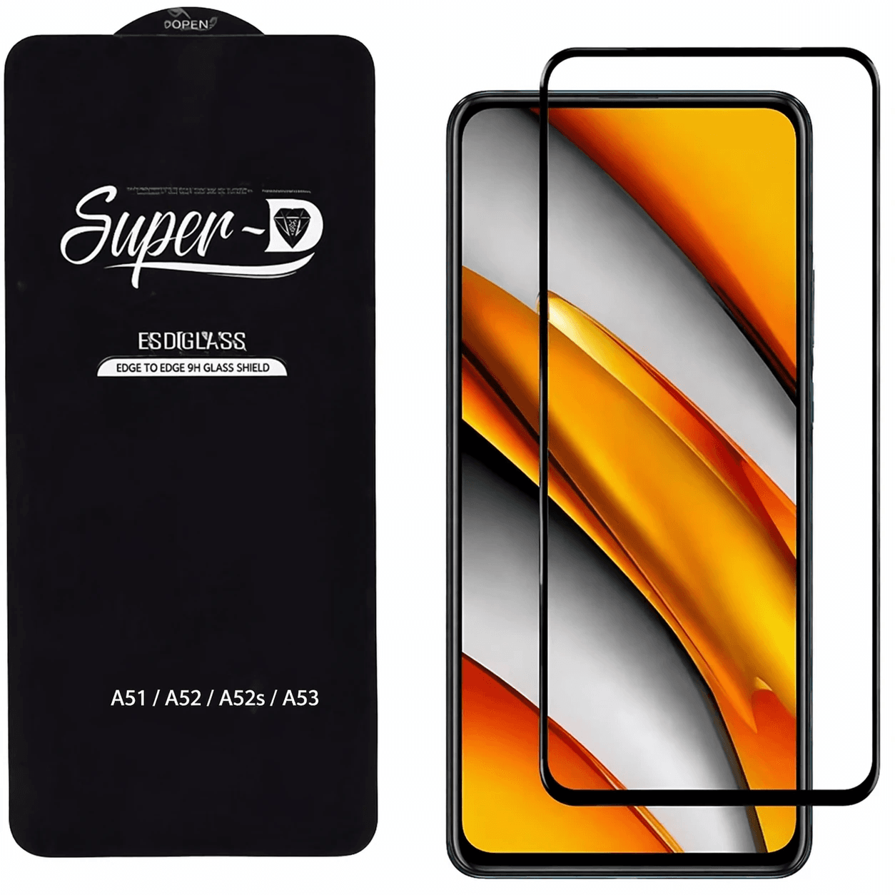 گلس Super‑D سامسونگ مدل A51 / A52 / A52s / A53