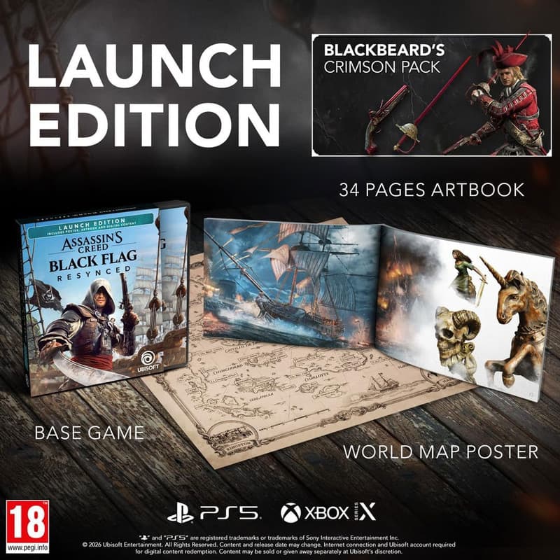 بازی Assassin’s Creed IV: Black Flag Resynced نسخه Launch مخصوص PS5 — تصویر ۵