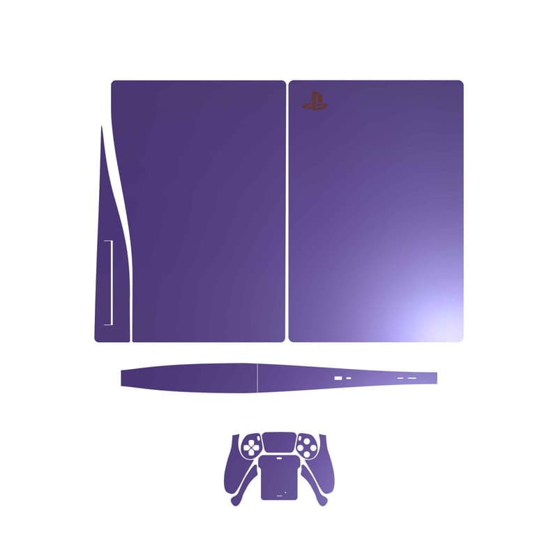 برچسب کنسول و دسته بازی PS5 ماهوت مدل Matte-BlueBerry — تصویر ۶