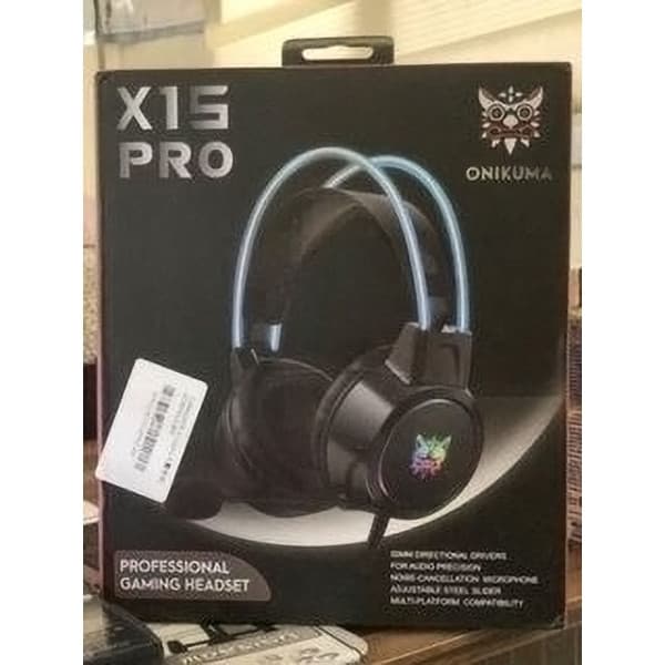 هدست گیمینگ اونیکوما مدل X15 Pro، درگاه شارژ USB، دارای نورپردازی RGB، با قابلیت اتصال به چند دستگاه — تصویر ۳