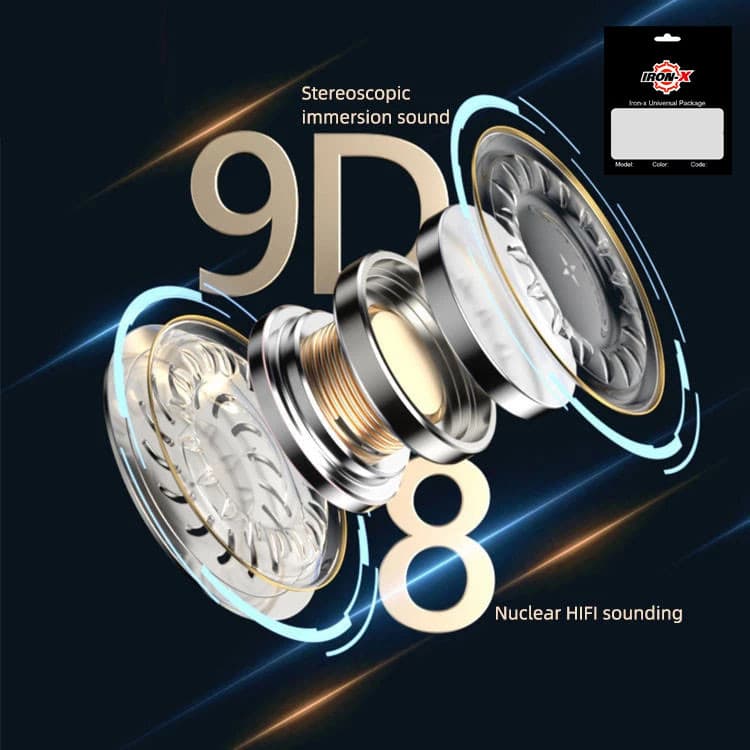 هندزفری آیرون ایکس مدل RM-710 با نویز کنسلینگ میکروفون (ENC)، اتصال از طریق جک 3.5 میلی متری صدا — تصویر ۳