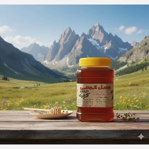 عسل طبیعی کوهی گون گز اعلا مستقیم از زنبوردار (1 کیلویی) برداشت 1405 ((پلمپ شده و بهداشتی))