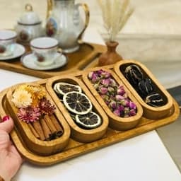 آجیل خوری چوبی 5 تکه مدل آوین — تصویر ۵