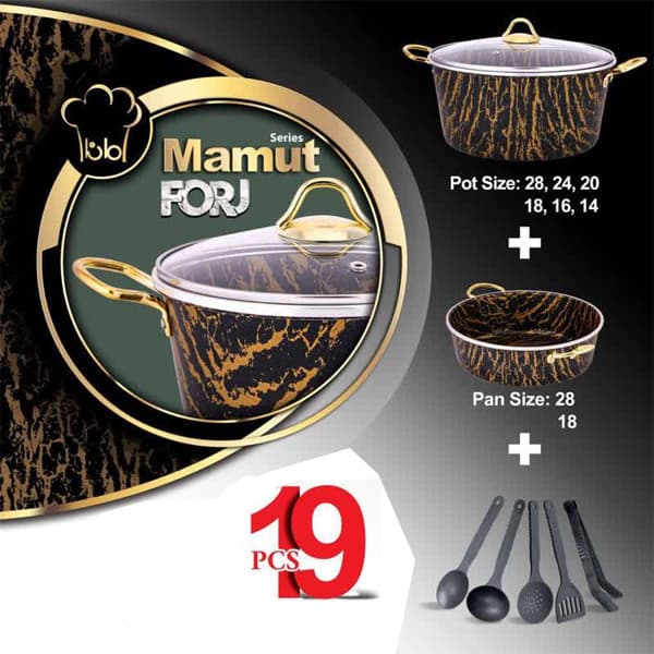 سرویس پخت و پز 19 پارچه ماموت کد 003 — تصویر ۴