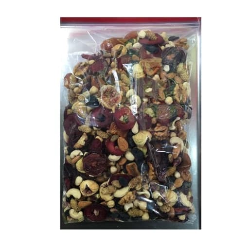 آجیل میکس ترش و شیرین250 گرم مغزیجات به همراه برگه
