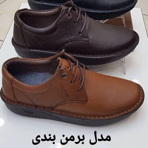 کفش مردانه چرم طبی اصل مدل برمن بندی کار تبریز برای شرکت دایتون — تصویر ۲