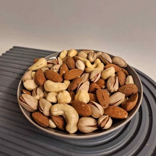 آجیل مخلوط 4 مغز خام اعلا (100 گرمی) در پاکت زیپدار — تصویر ۲