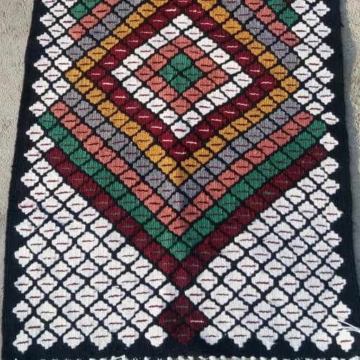 گلیم دستباف لانه زنبوری