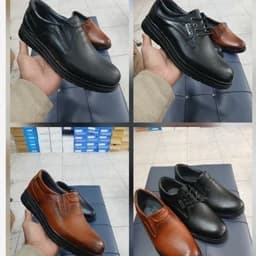 کفش چرم طبیعی مردانه زیره تزریق — تصویر ۳