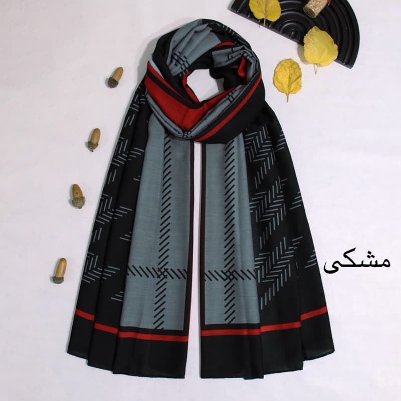 شال زنانه آنالیا مدل نخی دور دوخت بهاره کد 9098 — تصویر ۳