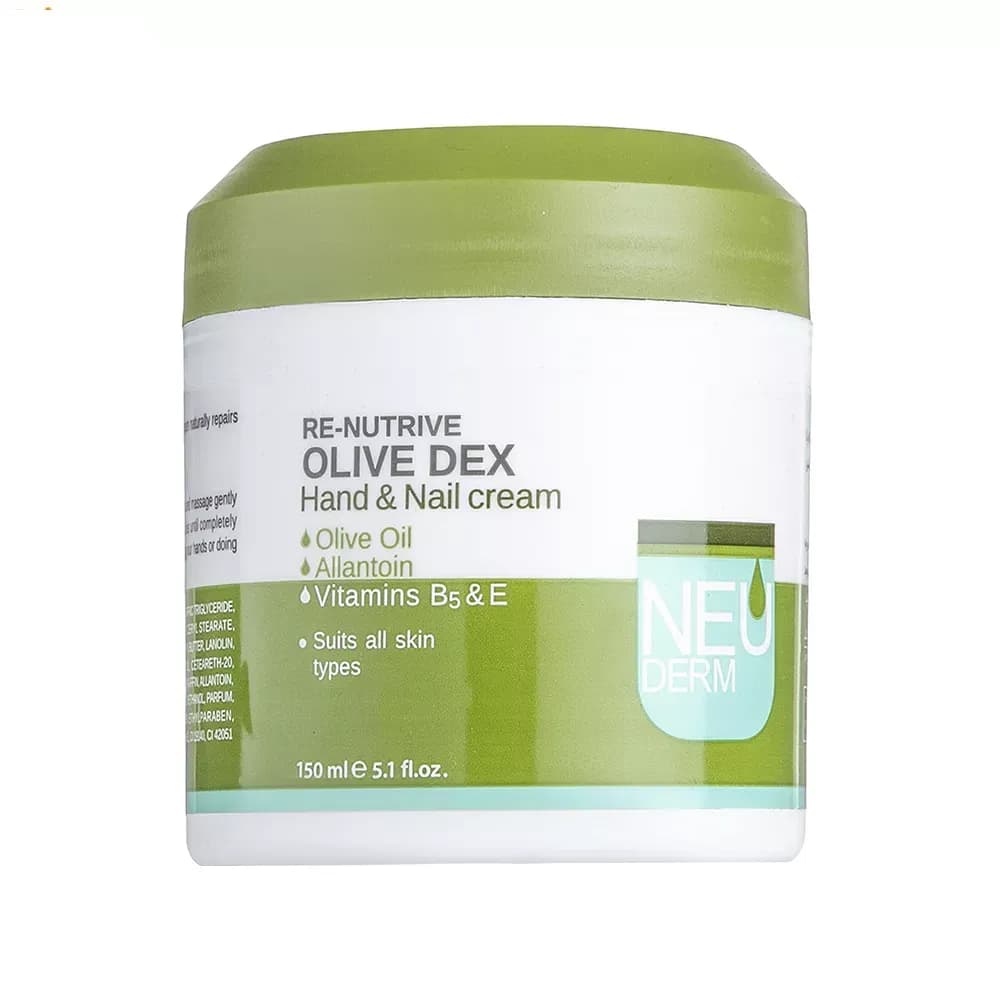 کرم مرطوبکننده دست و ناخن نئودرم مدل Olive Dex حجم 150 میلیلیتر — تصویر ۷