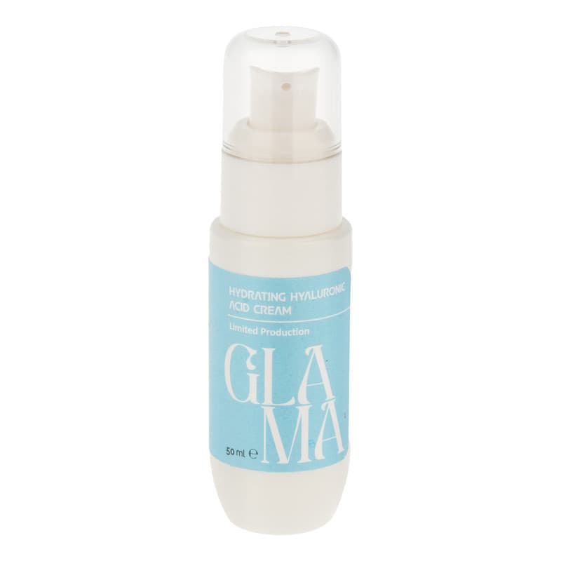کرم آبرسان صورت گلاما مدل Hyaluronic Acid مناسب برای انواع پوست حجم 50 میلیلیتر — تصویر ۲