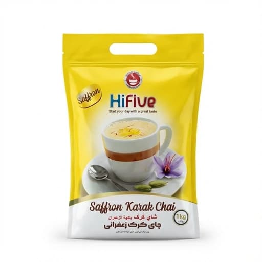 چای کرک زعفرانی های فایو بسته یک کیلوگرمی
