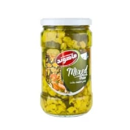 ترشی مخلوط درشت ماهوند عمده 680 گرمی - 10 شل 6 عددی (60 عدد) — تصویر ۳