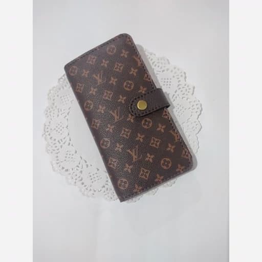 کیف پول زنانه چرمی با چرم طرح LV مصنوعی