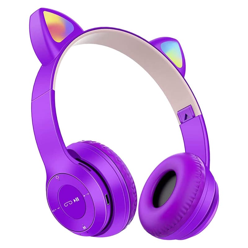 هدست بلوتوثی مدل گربه ای P47m Color Light — تصویر ۶
