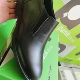 کفش نیم بوت مردانه چرم اصل تبریز — تصویر ۳