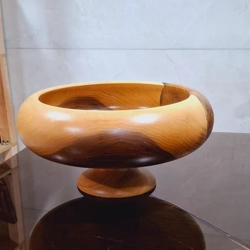 آجیل خوری چوبی خمره ای قطر 25