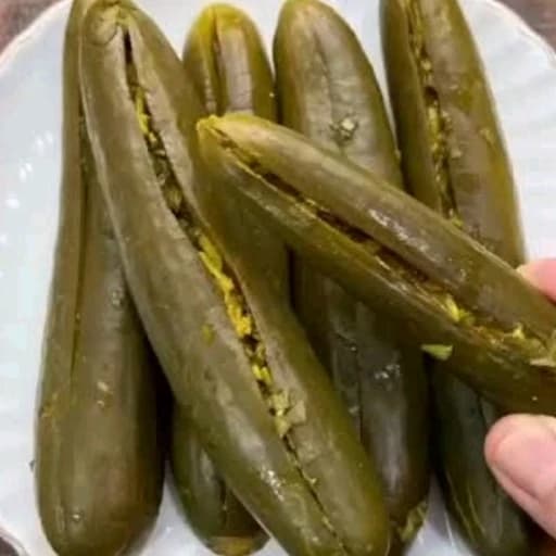 ترشی خیار محلی شکم پرمعطر وخوشمزه یک کیلویی گیلان.رشت — تصویر ۲