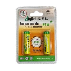 باتری قلمی قابل شارژ سی.اف.ال مدل 1100mAh بسته 2 عددی