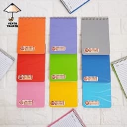 دفترچه یادداشت پارسه 50 برگ فنری جلد طلقی طرح دار دارای رنگبندی سایز 1/8 — تصویر ۳