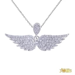 گردنبند نقره زنانه مدل بال فرشته M140 — تصویر ۷