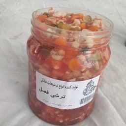 ترشی خانگی فصل نازخاتون 1500گرمی با بهترین کیفیت و بدون مواد نگهدارنده — تصویر ۳