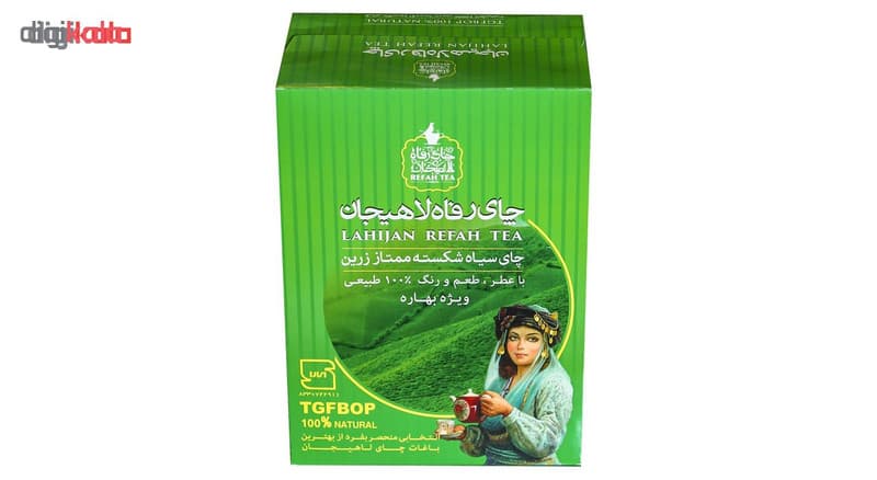 بسته چای سیاه رفاه لاهیجان مدل شکسته ممتاز زرین بهاره — تصویر ۲
