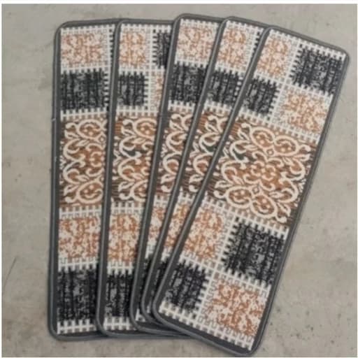 گلیم فرش ماشینی کاشان کد(301)دودی روپله ای (80در30)
