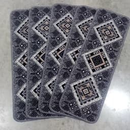 گلیم ماشینی کاشان طرح گندم دودی روپله ای (70 در30) پس کرایه — تصویر ۵