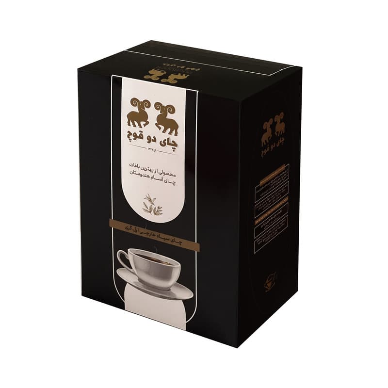 چای سیاه شکسته نیم ریز ممتاز هندوستان با عطر طبیعی برگاموت دو قوچ - 400 گرم — تصویر ۵