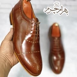 کفش مردانه مجلسی چرم طبیعی دست دوز مدل ماتادور — تصویر ۳