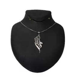 گردنبند نقره اسم فاطمه مدل Givi237 — تصویر ۵