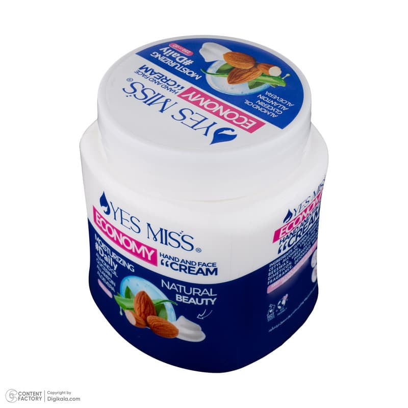 کرم مرطوب کننده یس میس مدل روغن بادام کد 02 حجم 250 میلی لیتر — تصویر ۵