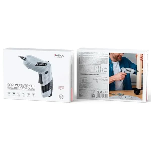 پیچ گوشتی شارژی چکشی 60 وات یسیدو مدل EC34 مجموعه 46 عددی — تصویر ۸