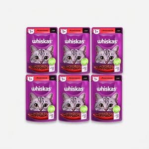 پوچ گربه ویسکاس مدل Beef وزن 85 گرم بسته 6 عددی