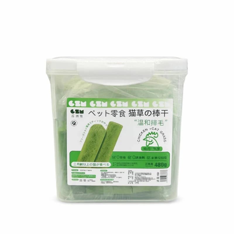 تشویقی گربه سی زد ام مدل cat grass stick طعم مرغ وزن 480 گرم — تصویر ۷