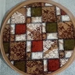 گلیم ماشینی کاشان طرح چهل تیکه بادومی پادری دایره (1*1)پس کرایه — تصویر ۳