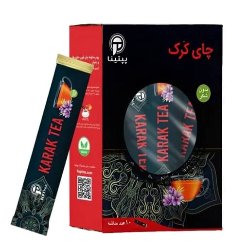 چای کرک زعفرانی پپتینا ساشه ای بسته ی 10 عددی — تصویر ۲