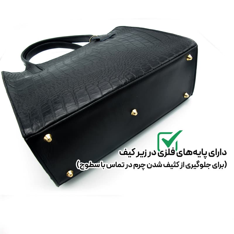کیف دوشی زنانه مدل چرم طبیعی کد 129C — تصویر ۴