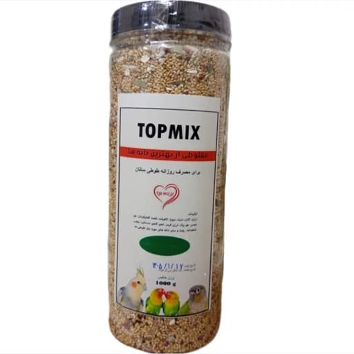 غذای مخصوص طوطی سانان عروس هلندی و برزیلی تاپ میکس یک کیلویی — تصویر ۲