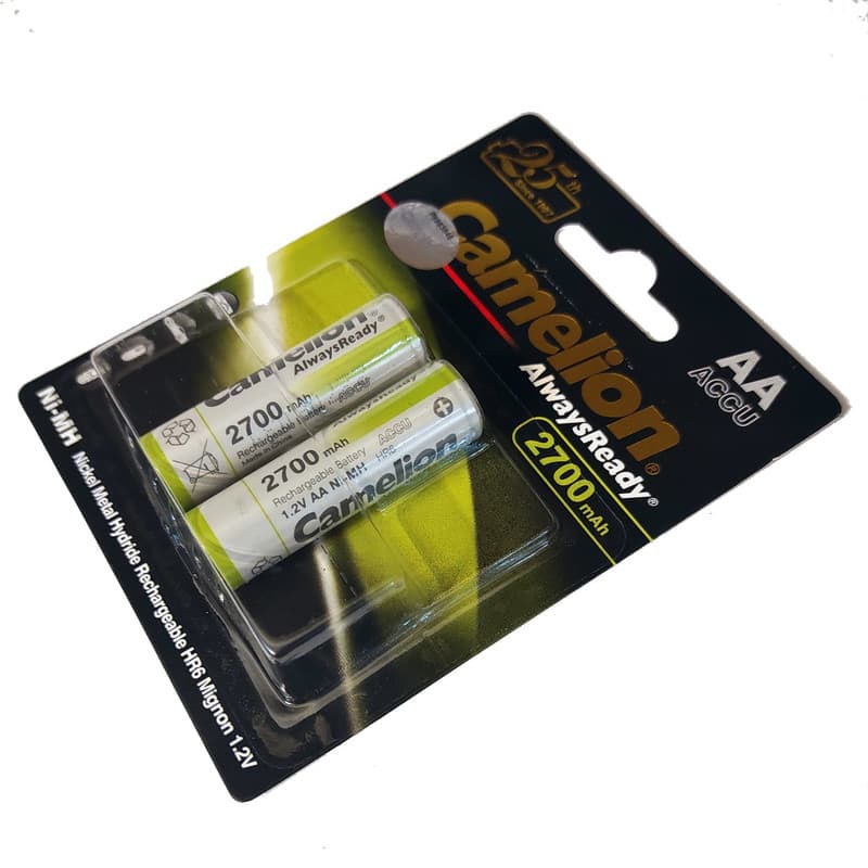 باتری قلمی قابل شارژ کملیون مدل AlwaysReady2700 بسته دو عددی — تصویر ۳