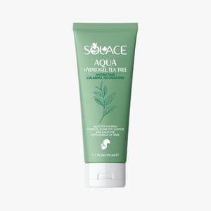 ژل آبرسان صورت، گردن سولس مدل ژل آبرسان Aqua Hydrogel Tea Tree مناسب برای چرب، آکنهدار، مختلط حجم 50 میلیلیتر