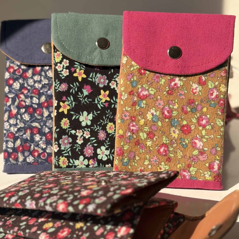 کیف دوشی دست دوز زنانه مدل پارچه ای — تصویر ۲