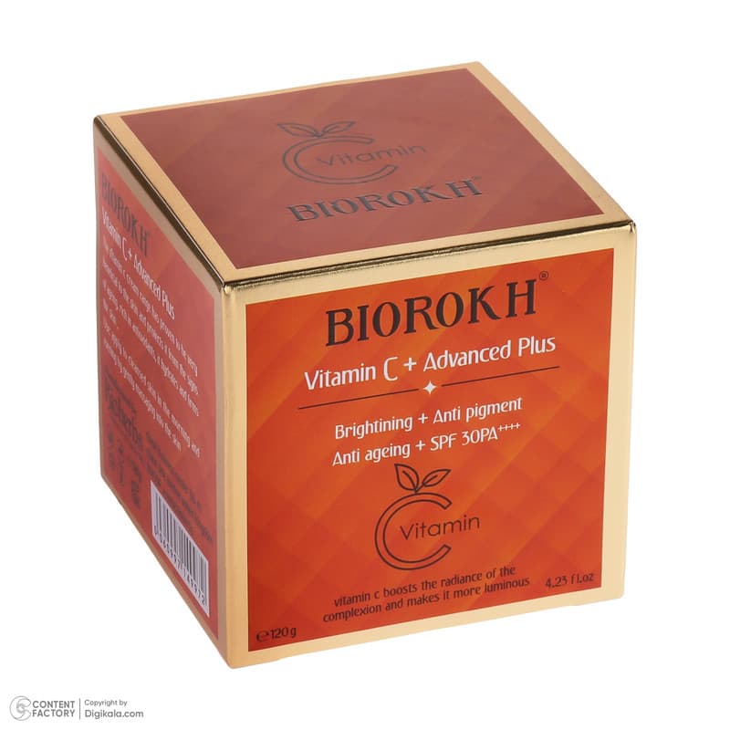 کرم مرطوب کننده بایورخ مدل Vitamin C مناسب برای انواع پوست وزن 120 گرم — تصویر ۵