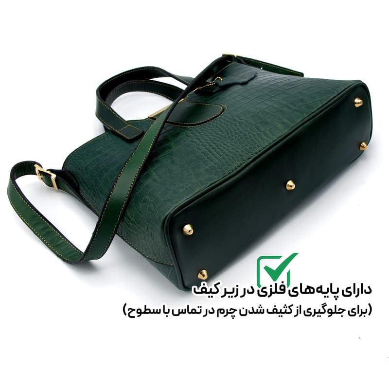 کیف دستی زنانه مدل چرم طبیعی کد MRS151C — تصویر ۴